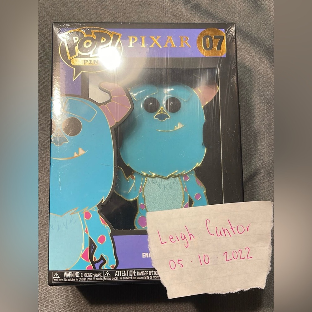 Funko Pop! Pin Disney Pixar Monsters, Inc. Sulley Large Enamel Pin - Picture 1 of 3